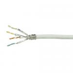Patch Cord Logilink CPV0039 S/FTP, Cat6, 100m, White