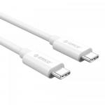 Cablu de date Orico CTC100M-20-WH, USB-C - USB-C, 2m, White