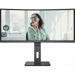 Monitor LED Curbat AOC CU34P3CV, 34inch, 3440x1440, 4ms GTG, Black