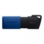 Stick Memorie Kingston DTXM/64GB-2P, 64GB, USB 3.0, Black-Blue, 2buc