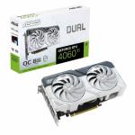 Placa video ASUS nVidia GeForce RTX 4060 Ti Dual OC White 8GB, GDDR6, 128bit