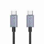 Cablu de date Orico GQA100-15-BK, USB-C male - USB-C male, 1.5m, Black