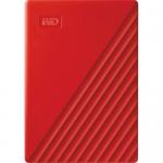 Hard Disk Portabil Western Digital My Passport, 2TB, USB 3.2, 2.5inch, Red
