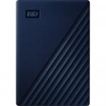 Hard disk Portabil Western Digital My Passport 4TB, USB 3.1, Midnight Blue, 2.5inch - compatibil Mac