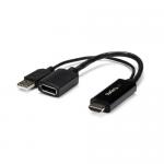 Cablu Startech HD2DP, USB - HDMI + DisplayPort, Black