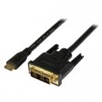 Cablu Startech HDCDVIMM2M, mini HDMI - DVI-D, 2m, Black