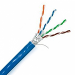 Cablu de retea Schrack HSEKF424P, F/UTP, Cat5e, 1m, Blue