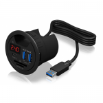 Hub USB Raidsonic IcyBox IB-Hub1404, 2x USB 3.2 gen 1 + 1x USB-C + Card Reader, Black