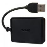Hub USB SSK SHU200, 4x USB 2.0, Black