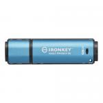 Stick Memorie Kingston IronKey Vault Privacy 50, 128GB, USB 3.0, Blue