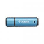 Stick Memorie Kingston IronKey Vault Privacy 50C, 16GB, USB-C, Blue