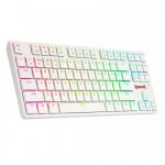 Tastatura Wireless Redragon Anubis, RGB LED, USB Wireless/Bluetooth, White