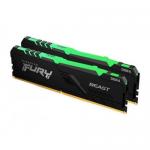 Kit memorie Kingston FURY Beast RGB, 16GB, DDR4-2666, CL16