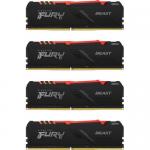 Kit memorie Kingston FURY Beast RGB 64GB, DDR4-3200MHz, CL16