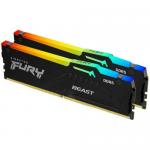 Kit Memorie Kingston Fury Beast RGB AMD EXPO, 16GB, DDR5-5600MHz, CL36, Dual Channel