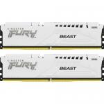 Kit Memorie Kingston Fury Beast White AMD EXPO/Intel XMP 3.0, 32GB, DDR5-5600MHz, CL36, Dual Channel
