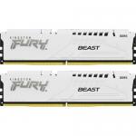 Kit Memorie Kingston Fury Beast White AMD EXPO/Intel XMP 3.0, 64GB, DDR5-5600MHz, CL36, Dual Channel