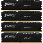 Kit Memorie Kingston Fury Beast Black Intel XMP 3.0, 64GB, DDR5-5600MHz, CL40, Quad Channel