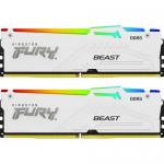 Kit Memorie Kingston Fury Beast RGB AMD EXPO/Intel XMP 3.0, 64GB, DDR5-6000MHz, CL36, Dual Channel