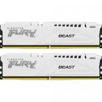 Kit Memorie Kingston Fury Beast White AMD EXPO/Intel XMP 3.0, 32GB, DDR5-6000MHz, CL36, Dual Channel