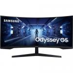 Monitor LED Curbat Samsung Odyssey G5 (2023) LC34G55TWWPXEN, 34inch, 3440x1440, 1ms, Black