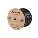Cablu retea Lanberg LCF6-21CU-0305-BK, Cat.6, F/UTP, 305m, Black