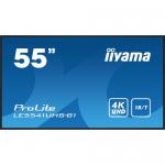 Business TV Iiyama Seria ProLite LE5541UHS-B1, 55inch, 3840x2160pixeli, Black
