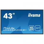 Business TV Iiyama ProLite Seria LH4352UHS-B1, 43inch, 3840x2160pixeli, Black