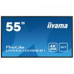 Business TV Iiyama Seria ProLite LH5551UHSB-B1, 55inch, 3840x2160pixeli, Black