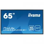 Business TV Iiyama Seria ProLite LH6552UHS-B1, 65inch, 3840x2160pixeli, Black