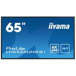 Business TV Iiyama Seria ProLite LH6552UHS-B1, 65inch, 3840x2160pixeli, Black