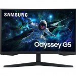 Monitor LED Curbat Samsung Odyssey G5 G55C (2024) LS27CG552EUXEN, 26.9inch, 2560x1440, 1ms, Black
