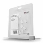 Blocker Lindy LY-40439, USB-C, White, 10 bucati