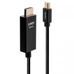 Cablu Lindy LY-40921, DisplayPort - HDMI, 1m, Black