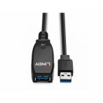 Cablu Lindy 43322, USB-A male - USB-A female, 15m, Black