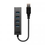 Hub USB Lindy LY-43324, 4x USB 3.2 gen 1, Black