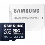 Memory Card microSDXC Samsung PRO Ultimate MB-MY256SA/WW 256GB, Class 10, UHS-I U3, V30, A2 + Adaptor SD