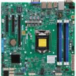 Placa de baza server Supermicro X10SLM-F, Intel C224, Socket 1150, mATX