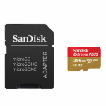 Memory Card microSDXC SanDisk by WD Extreme PLUS 256GB, Class 10, UHS-I U3, V30, A2 + Adaptor SD