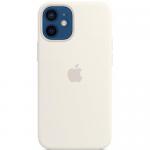 Protectie pentru spate Apple MagSafe Silicone pentru iPhone 12 mini, White