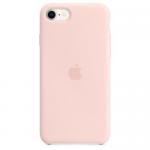 Protectie pentru spate Apple MagSafe Silicone pentru iPhone SE 2/3, Chalk Pink