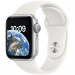Smartwatch Apple Watch SE (2022), 1.57inch, curea silicon, Silver-White