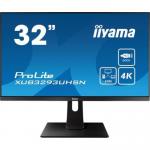 Monitor LED Iiyama ProLite XUB3293UHSN-B5, 31.5inch, 3840x2160, 4ms GTG, Black