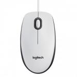 Mouse Optic Logitech M100, USB, White