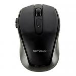 Mouse Optic Serioux Pastel 600, USB Wireless, Black