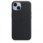 Protectie pentru spate Apple MagSafe Leather pentru iPhone 14, Black