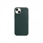 Protectie pentru spate Apple MagSafe Leather pentru Iphone 14 Plus, Forest Green