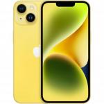 Telefon Mobil Apple iPhone 14, Dual SIM Hybrid, 256GB, 6GB RAM, 5G, Yellow