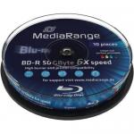 BD-R MediaRange MR509 6x, 50GB, 10buc, Cake