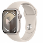 Smartwatch Apple Watch Series 9 Aluminium, 1.69inch, Curea Silicon S/M, Starlight-Starlight